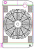MegaCool CombuUnit Universal Fit Radiator and Fan Dual Pass Crossflow Design 24" x 15.50" with 16AN Inlet - image 1