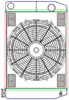MegaCool ComboUnit Universal Fit Radiator and Fan Dual Pass Crossflow Design 24" x 15.50" with Straight Outlet - image 1