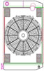 MegaCool CombuUnit Universal Fit Radiator and Fan Dual Pass Crossflow Design 26" x 15.50" with 16AN Inlet - image 1