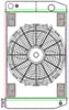 MegaCool ComboUnit Universal Fit Radiator and Fan Dual Pass Crossflow Design 26" x 15.50" for LS Swap - image 1