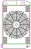 MegaCool ComboUnit Universal Fit Radiator and Fan Dual Pass Crossflow Design 26" x 15.50" with Straight Outlet - image 1