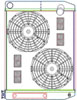 MegaCool ComboUnit Universal Fit Radiator and Fan Dual Pass Crossflow Design 26" x 19" with Transmission Cooler - image 1