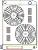 MegaCool ComboUnit Universal Fit Radiator and Fan Dual Pass Crossflow Design 26" x 19" with Transmission Cooler - image 1