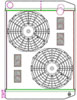 MegaCool ComboUnit Universal Fit Radiator and Fan Dual Pass Crossflow Design 26" x 19" with No Options - image 1