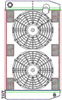 MegaCool CombuUnit Universal Fit Radiator and Fan Dual Pass Crossflow Design 27.50" x 15.50" with 16AN Inlet - image 1