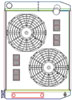 MegaCool ComboUnit Universal Fit Radiator and Fan Dual Pass Crossflow Design 27.50" x 19" with Transmission Cooler - image 1
