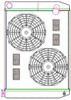 MegaCool ComboUnit Universal Fit Radiator and Fan Dual Pass Crossflow Design 27.50" x 15.50" with No Options - image 1