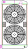 MegaCool CombuUnit Universal Fit Radiator and Fan Dual Pass Crossflow Design 31" x 15.50" with 16AN Inlet - image 1