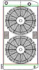 MegaCool ComboUnit Universal Fit Radiator and Fan Dual Pass Crossflow Design 31" x 15.50" with 16AN Inlet/Outlet - image 1