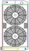MegaCool CombuUnit Universal Fit Radiator and Fan Dual Pass Crossflow Design 31" x 15.50" for LS Swap with Cooler - image 1