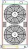 MegaCool ComboUnit Universal Fit Radiator and Fan Dual Pass Crossflow Design 31" x 15.50" with Transmission Cooler - image 1
