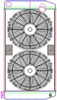 MegaCool ComboUnit Universal Fit Radiator and Fan Dual Pass Crossflow Design 31" x 15.50" with No Options - image 1