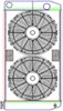 MegaCool ComboUnit Universal Fit Radiator and Fan Dual Pass Crossflow Design 31" x 15.50" with Straight Outlet - image 1