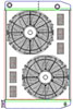 MegaCool ComboUnit Universal Fit Radiator and Fan Dual Pass Crossflow Design 31" x 19" with 16AN Inlet/Outlet - image 1