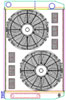 MegaCool ComboUnit Universal Fit Radiator and Fan Dual Pass Crossflow Design 31" x 19" with Transmission Cooler - image 1
