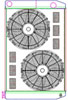 MegaCool ComboUnit Universal Fit Radiator and Fan Dual Pass Crossflow Design 31" x 19" with Straight Outlet - image 1