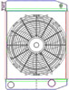 MegaCool ComboUnit Universal Fit Radiator and Fan Dual Pass Crossflow Design 22" x 15.50" with Straight Outlet - image 1