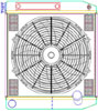 MegaCool ComboUnit Universal Fit Radiator and Fan Dual Pass Crossflow Design 22" x 19" with Transmission Cooler - image 1