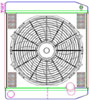 MegaCool ComboUnit Universal Fit Radiator and Fan Dual Pass Crossflow Design 22" x 19" with No Options - image 1