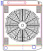 MegaCool ComboUnit Universal Fit Radiator and Fan Dual Pass Crossflow Design 24" x 19" with Transmission Cooler - image 1