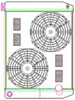 MegaCool ComboUnit Universal Fit Radiator and Fan Dual Pass Crossflow Design 26" x 19" with 16AN Inlet - image 1
