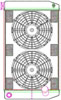 MegaCool ComboUnit Universal Fit Radiator and Fan Dual Pass Crossflow Design 27.50" x 15.50" with 16AN Inlet - image 1