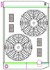 MegaCool ComboUnit Universal Fit Radiator and Fan Dual Pass Crossflow Design 27.50" x 19" with 16AN Inlet - image 1