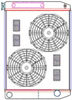 MegaCool ComboUnit Universal Fit Radiator and Fan Dual Pass Crossflow Design 27.50" x 19" with Transmission Cooler - image 1
