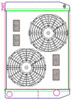 MegaCool ComboUnit Universal Fit Radiator and Fan Dual Pass Crossflow Design 27.50" x 19" with Straight Outlet - image 1