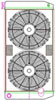 MegaCool ComboUnit Universal Fit Radiator and Fan Dual Pass Crossflow Design 31" x 15.50" with 16AN Inlet - image 1