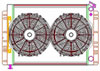 PerformanceFit Radiator ComboUnit 1960-1988 Chrysler/Mopar A, B & E Body for LS Swap with Transmission Cooler - image 1