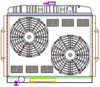 ExactFit Radiator ComboUnit for 1967-1974 AMX/Ambasador/Gremlin/Hornet/Javelin with Grille Side Mounting Brackets - image 1
