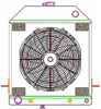 ExactFit Radiator ComboUnit for 1939-1940 Ford Deluxe with Late Ford Small Block & Big Block - image 1