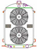 ExactFit Radiator ComboUnit for 1930-1931 Model A with Early GM Engine; Dummy Filler Neck & Hood Rod Options