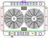 ExactFit Radiator ComboUnit for 1959-1964 Belair/Biscayne/Impala & 1959 El Camino with Transmission Cooler - image 1