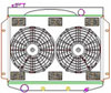 ExactFit Radiator ComboUnit for 1957-1959 Fairlane with Late Small Block & Big Block with OEM L6 Design - image 1