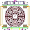 ExactFit Radiator ComboUnit for 1962-1968 Fairlane, Falcon, Torino, Galaxie, & LTD with L6 & Big Block - image 1