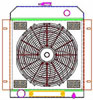 ExactFit Radiator ComboUnit for 1954-1956 Fairlane with Late Ford Small Block & Big Block - image 1