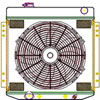 ExactFit Radiator ComboUnit for 1962-1968 Fairlane, Falcon, Torino, Galaxie, & LTD with Late Small Block - image 1