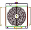 ExactFit Radiator ComboUnit for 1970-1972 Chrysler A Body Dart, Demon, Duster, Scamp, & Valiant with 318 & A/C - image 1