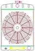 Universal Street Rod Radiator ComboUnit 16" x 22" with Transmission Cooler - image 1