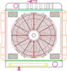 ExactFit Radiator ComboUnit for 1958 Chevrolet Car with Transmission Cooler - image 1