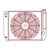 ClassicCool ComboUnit Universal Fit Radiator and Fan Single Pass Crossflow Design 22" x 15.50" for LS Swap with Cooler - image 1