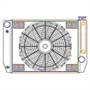 ClassicCool ComboUnit Universal Fit Radiator and Fan Single Pass Crossflow Design 24" x 15.50" for HEMI Swap with Cooler - image 1