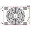 ClassicCool ComboUnit Universal Fit Radiator and Fan Single Pass Crossflow Design 24" x 15.50" for LS Swap with Cooler - image 1