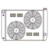 ClassicCool ComboUnit Universal Fit Radiator and Fan Single Pass Crossflow Design 27.50" x 15.50" for HEMI Swap - image 1
