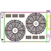 ClassicCool ComboUnit Universal Fit Radiator and Fan Single Pass Crossflow Design 31" x 19" for HEMI Swap with Cooler - image 1