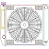 ClassicCool ComboUnit Universal Fit Radiator and Fan Single Pass Crossflow Design 22" x 19" with Steam Fitting & Cooler - image 1