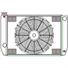 ClassicCool ComboUnit Universal Fit Radiator and Fan Single Pass Crossflow Design 26" x 15.50" with Steam Fitting - image 1
