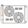ClassicCool ComboUnit Universal Fit Radiator and Fan Single Pass Crossflow Design 27.50" x 19" with Steam Fitting & Cooler - image 1